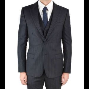 Dolce & Gabbana 3 piece Pinstripe suit  (New)